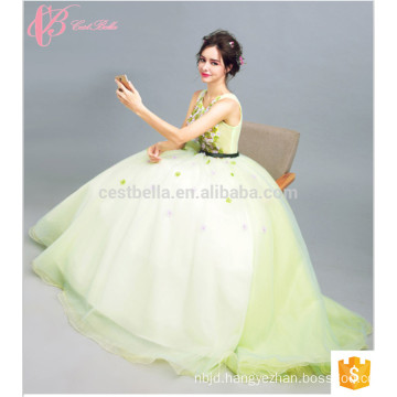 Gracious Light Green Ball Gown Princess Alibaba Evening Dress